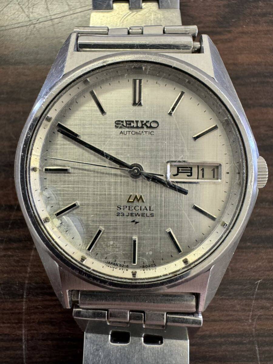 12 稼働品 セイコー ロードマチック スペシャル デイデイト 5216-8020 自動巻き メンズ 腕時計 SEIKOの画像1