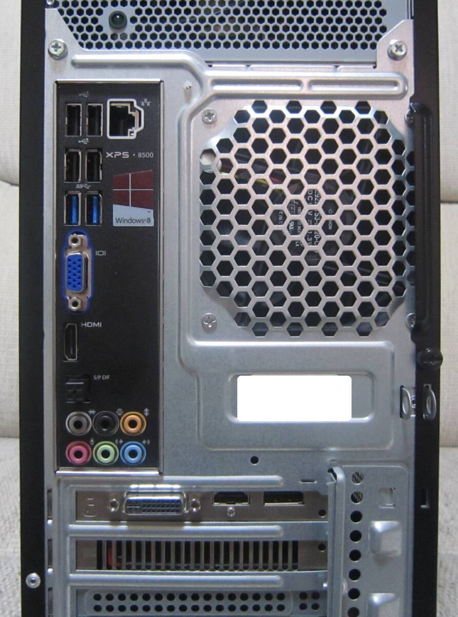 Dell XPS 8500 サクサク Core i7-3770～3.9Ghz×8/16G/新SSD480G +HDD1T/R7770-2G/ブルーレイ/WiFi/W11/office2021_モニター出力は DVI HDMI＊2 D-Port VGA