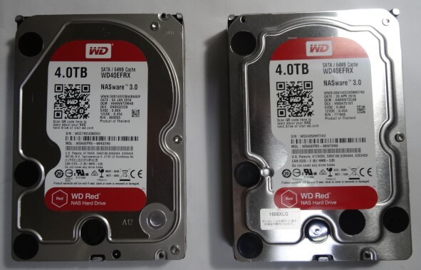 ★正常動作品/高信頼性◆WESTERN DIGITAL Red WD40EFRX 3.5インチHDD(SerialATA)/容量:2台セット計8TB /回転数:5900rpm/☆【送料無料】 の画像1