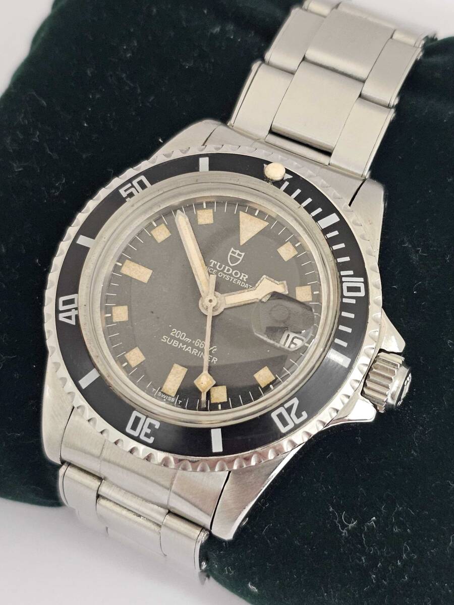 TUDOR SUBMARINER チュードル サブマリーナ メンズ デイト 黒 cal.2783 の画像1