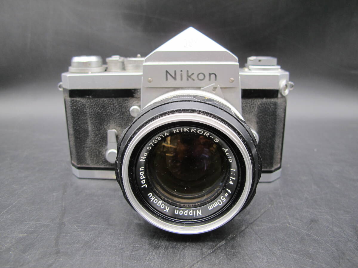 Nikon ニコン F フィルムカメラ/NIKKOR-S f = 50㎜ 1:1.4 No.673314/NIKKOR-P f = 105㎜ 1:2.5 No.161268の画像3