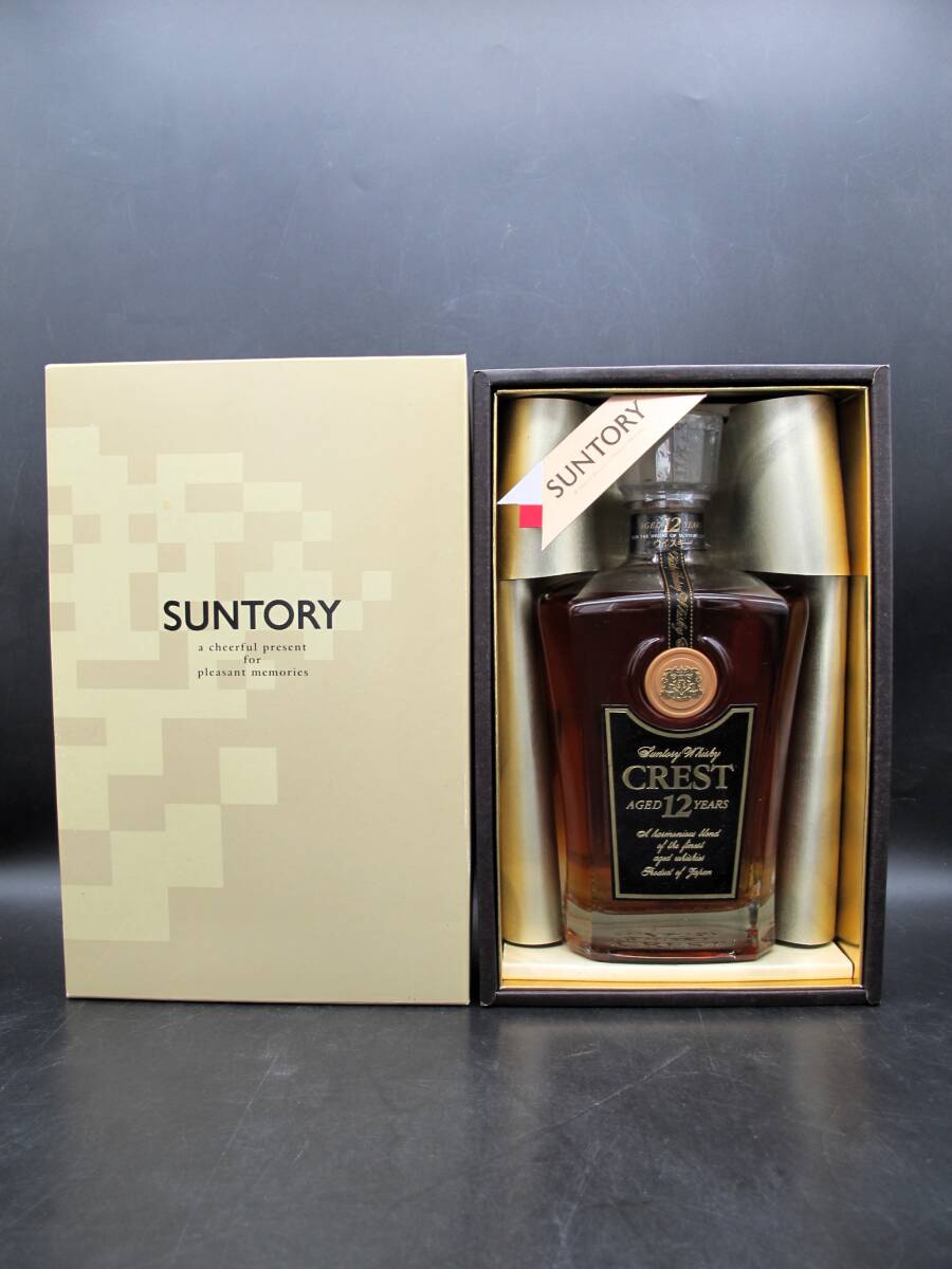 SUNTORY CREST サントリー クレスト 12年 ウイスキー 700ml 43%【未開栓品】古酒の画像1