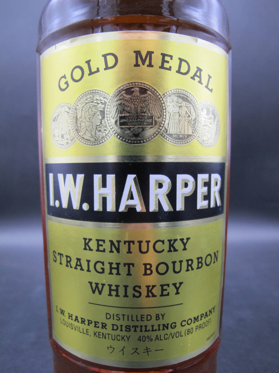  I.W. HARPER IWハーパー バーボンウイスキー 700ml 40%【未開栓品】古酒 オリジナルソーダグラス付きの画像7