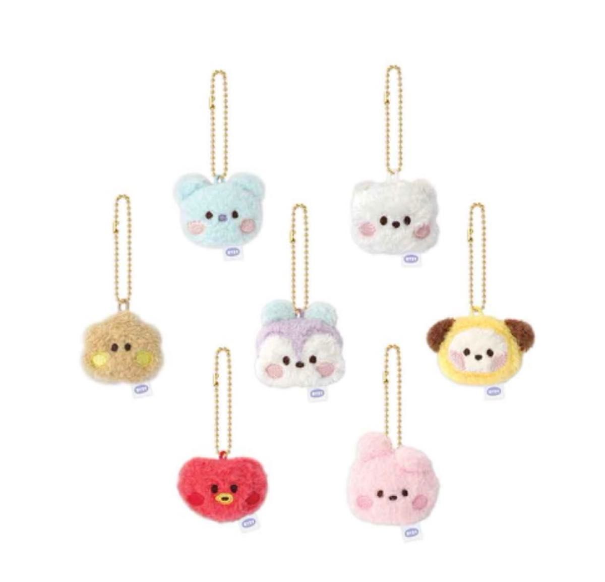 BT21 MININI FACE PLUSH KEYRING TATA