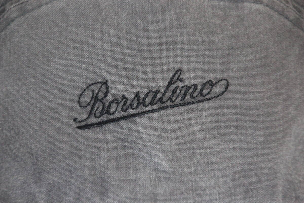 ＊イタリア Borsalino ボルサリーノ ベースボールキャップ 野球帽 サイズM グレー 中古良品！＊_画像8