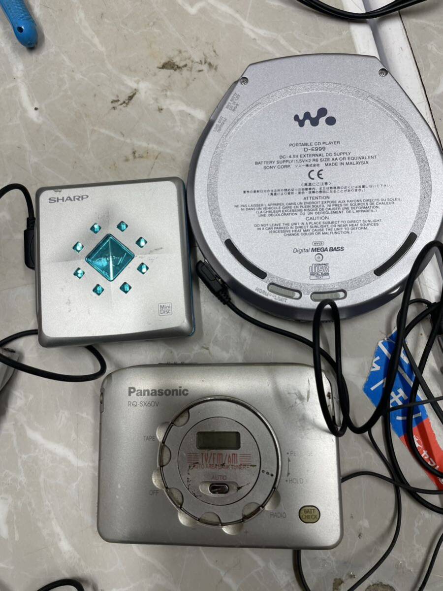 SONY ソニー WALKMAN CDウォークマン カセットウォークマン カセットプレーヤー オーディオ機器 ???まとめてジャンクの画像5