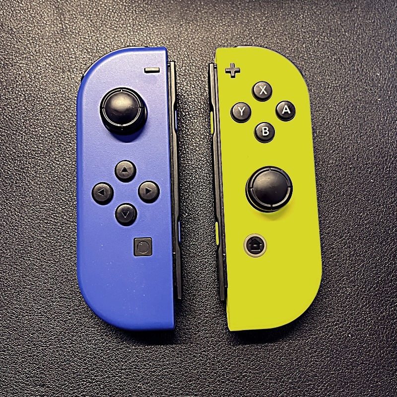 【中古・ジャンク】Nintendo Switch　Joy-Con　（ブルー・ネオンイエロー）_画像1