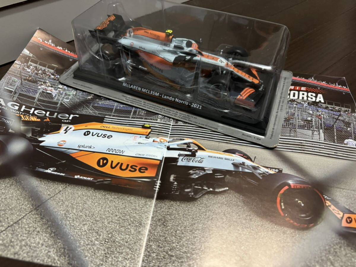 1/24 ビッグスケール F1 コレクション 2021 マクラーレンMCL35M ノリス (検索用)デアゴスティーニ レッドブル 48 角田裕毅 ハミルトンの画像8