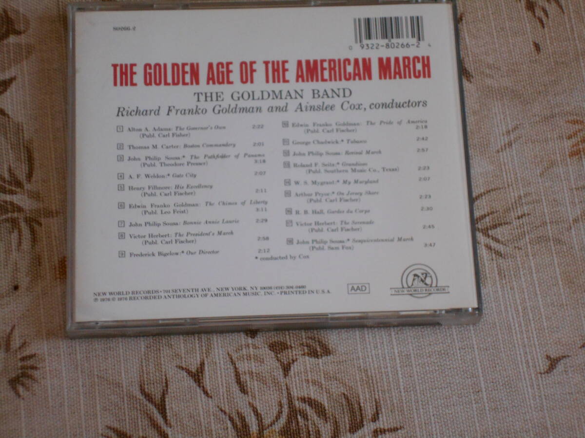 ゴールドマン・バンド // The Golden Age of the American March_画像2