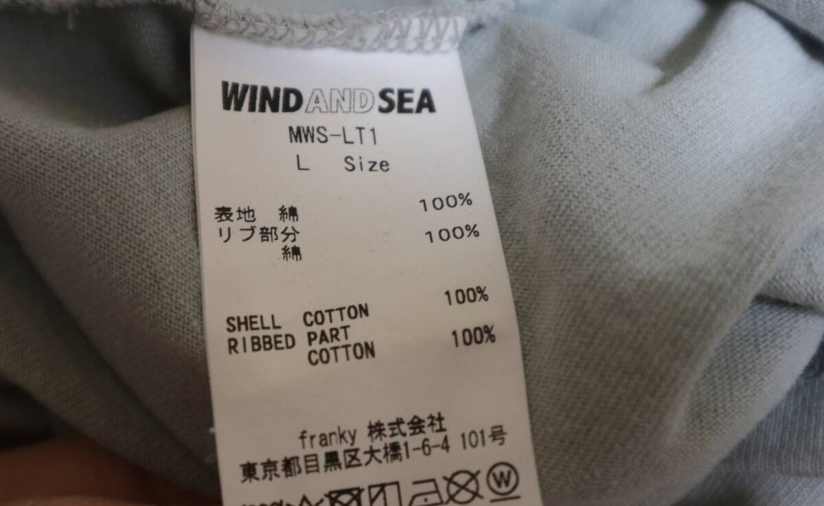 難あり☆WIND AND SEA 長袖シャツ☆サイズL☆ウインダンシーの画像10