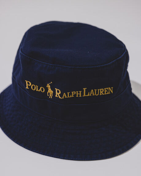 新品☆ビームス別注☆POLO RALPH LAUREN ポロラ ルフ ローレン Gold Logo Bucket Hat☆S/Mの画像1