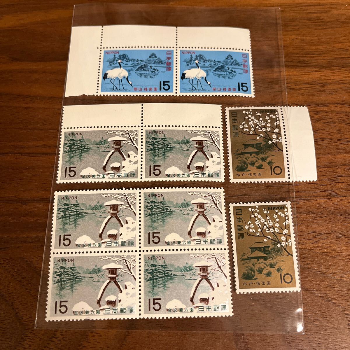 切手 名園シリーズ 全3種 完 4シート+10枚 額面1,140円 1966 1967_画像6
