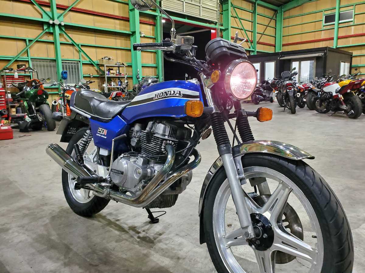 格安 CB250N ホーク バブ CB250N-200～ 42575mil セル始動 自賠責R7年4月 の画像6