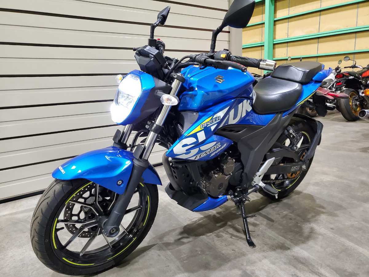 格安 ジクサー250 GIXXER250 セル始動 22951ｋｍ 国内モデル ABS付モデルの画像6