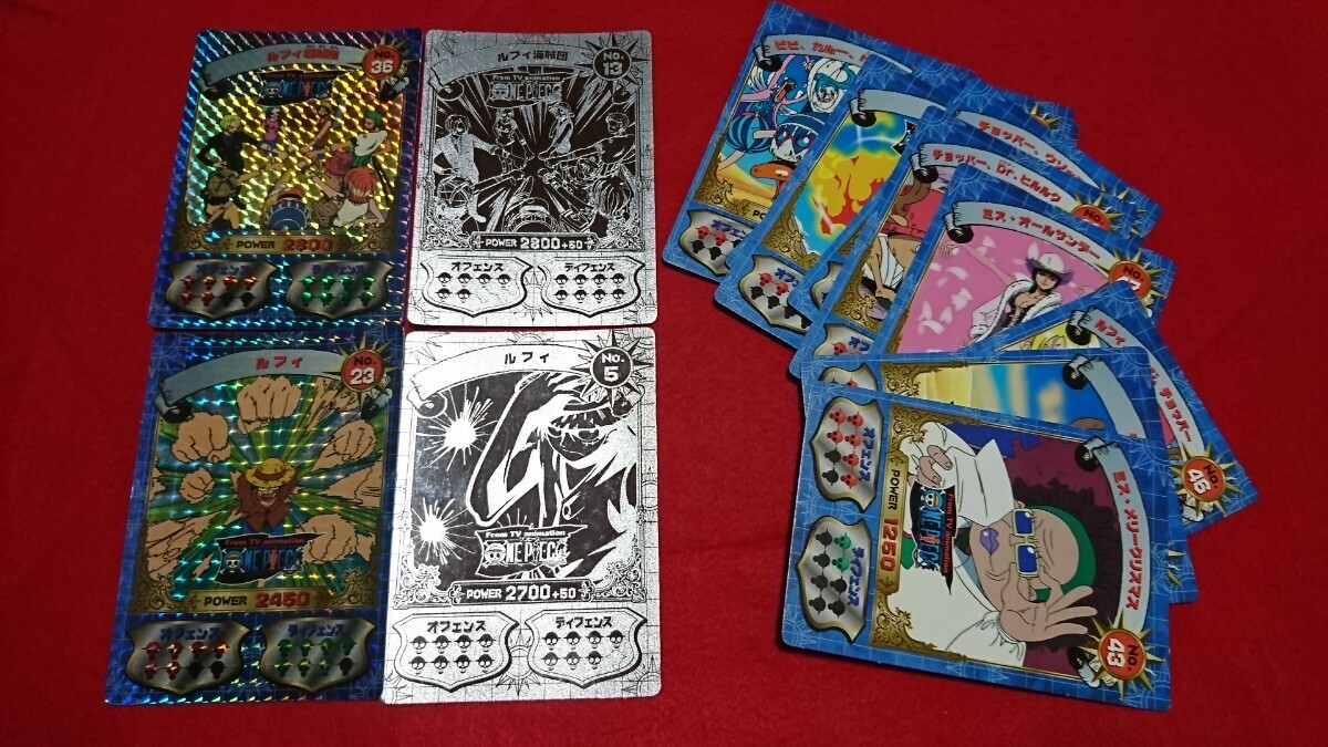 希少絶版 正規極美品 計16枚】ワンピース ONE PIECE 丸昌 希少絶版 正規極美品 計16枚】ワンピース ONE PIECE 丸昌