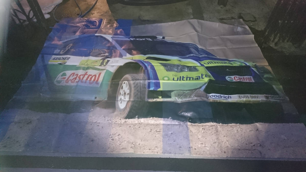 * не продается * мир .1 листов!M-Sport/BP Ford world Rally команда BP Focus WRC сервис для сиденье стена поверхность . как?*