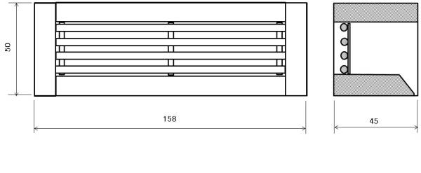 巣箱に設置するニホンミツバチ用逃去防止具（真鍮棒3㎜使用、隙間4.0㎜）2個セットの画像3