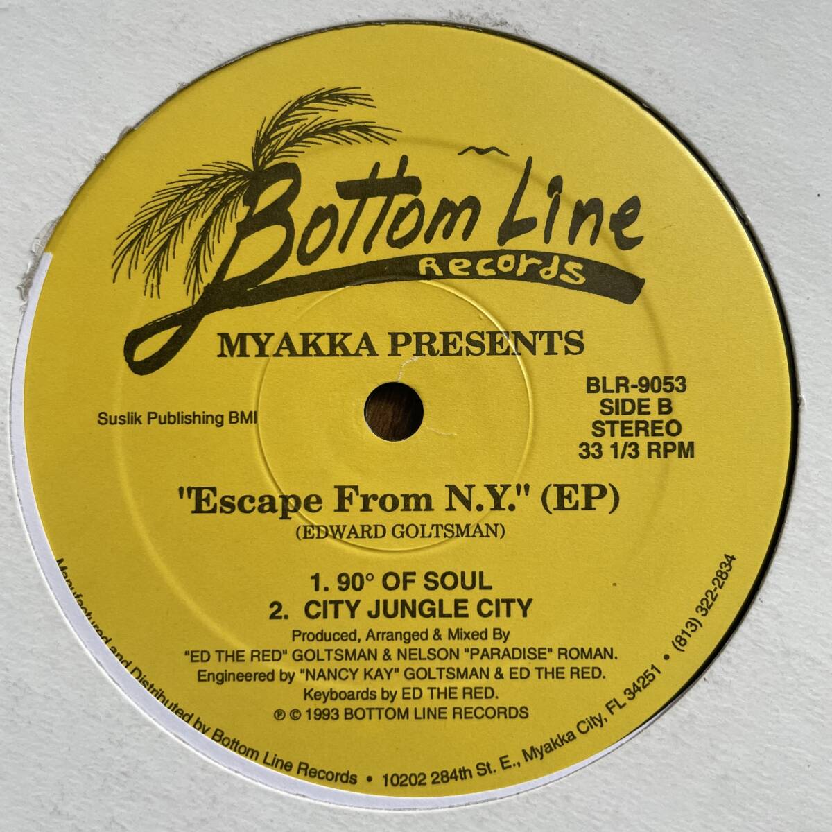 MYAKKA - ESCAPE FROM N.Y. (EP) / Bottom Line Records BLR-9053 / 90'S_画像2