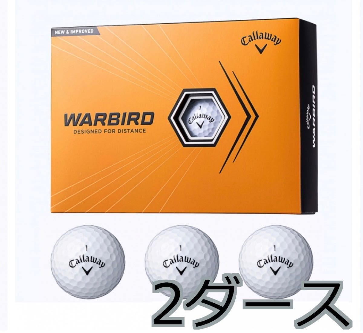 Callaway キャロウェイ日本正規品 WARBIRD(ウォーバード) 2023モデル ゴルフボール2ダースホワイト