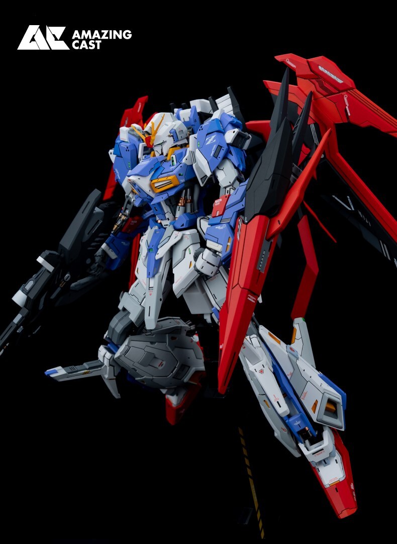 Amazing Cast × GMD 1/100 ライトニング ゼータ Zガンダム フレーム付き ガレージキット 未塗装 uz-065_画像4