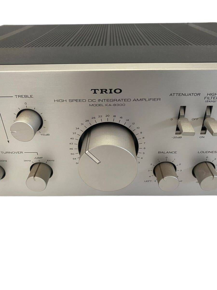 Y-400【通電◯TRIO プリメインアンプ　KA-8300 音響機器　オーディオ機器　トリオ】 _画像3