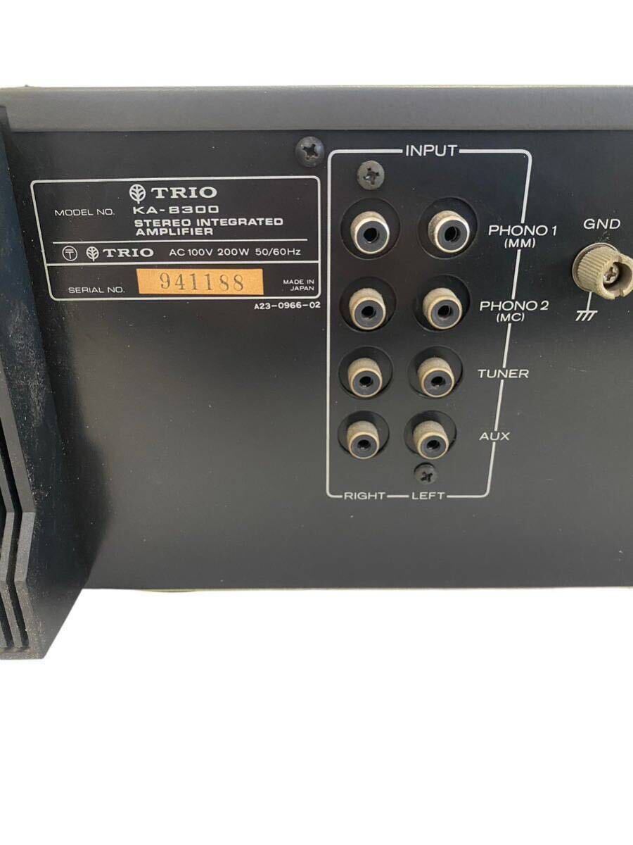 Y-400【通電◯TRIO プリメインアンプ　KA-8300 音響機器　オーディオ機器　トリオ】 _画像8