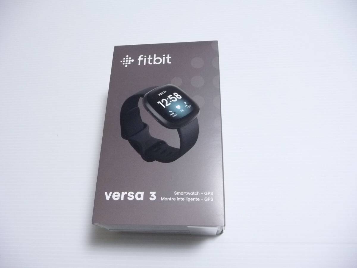 ◆新品 Fitbit（フィットビット）GPS搭載スマートウォッチ FB511BKBK-FRCJK Fitbit Versa3/Black ブラック L/Sサイズ Suica対応] 保証付_画像5