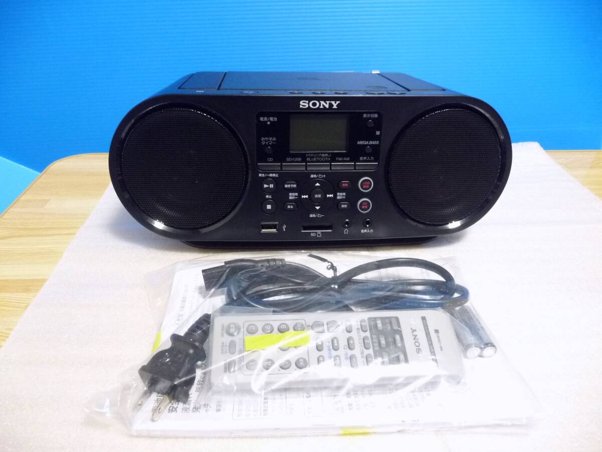 ◆展示品 SONY ソニー CDラジオ ZS-RS81BT C [Bluetooth対応/SD/USB/語学学習機能/FM・AM・ワイドFM対応] 保証付 1点限り_画像1
