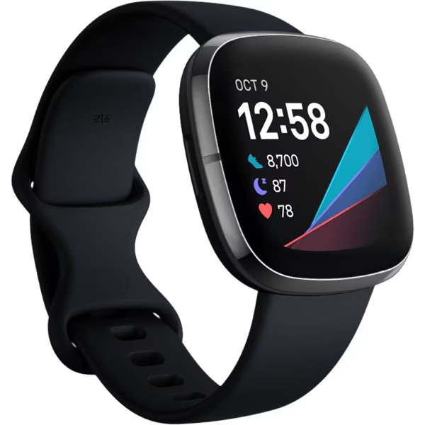 ◆新品未開封 Fitbit(フィットビット) GPS搭載スマートウォッチ FB512BKBK-FRCJK [Fitbit Sense/Suica対応 L/Sサイズ] 保証付_画像1