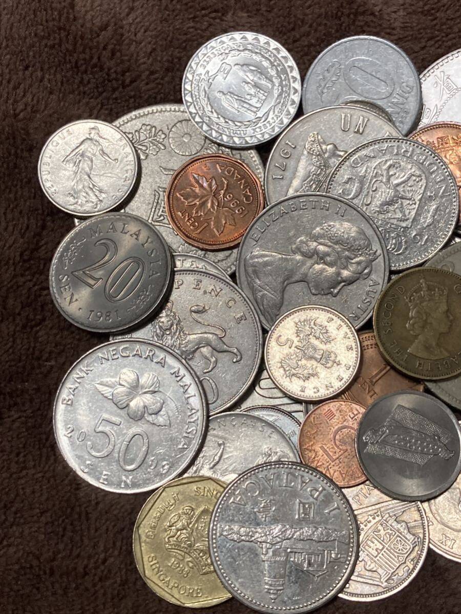 外国銭 外国コイン 硬貨 古銭 まとめ 約250g_画像2