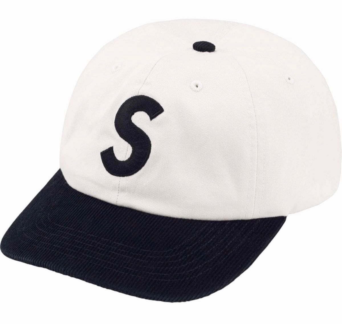 Supreme 2-Tone S Logo 6-Panelカラー：Stoneボディとバイザーが異なるカラーになった2トーンカラ