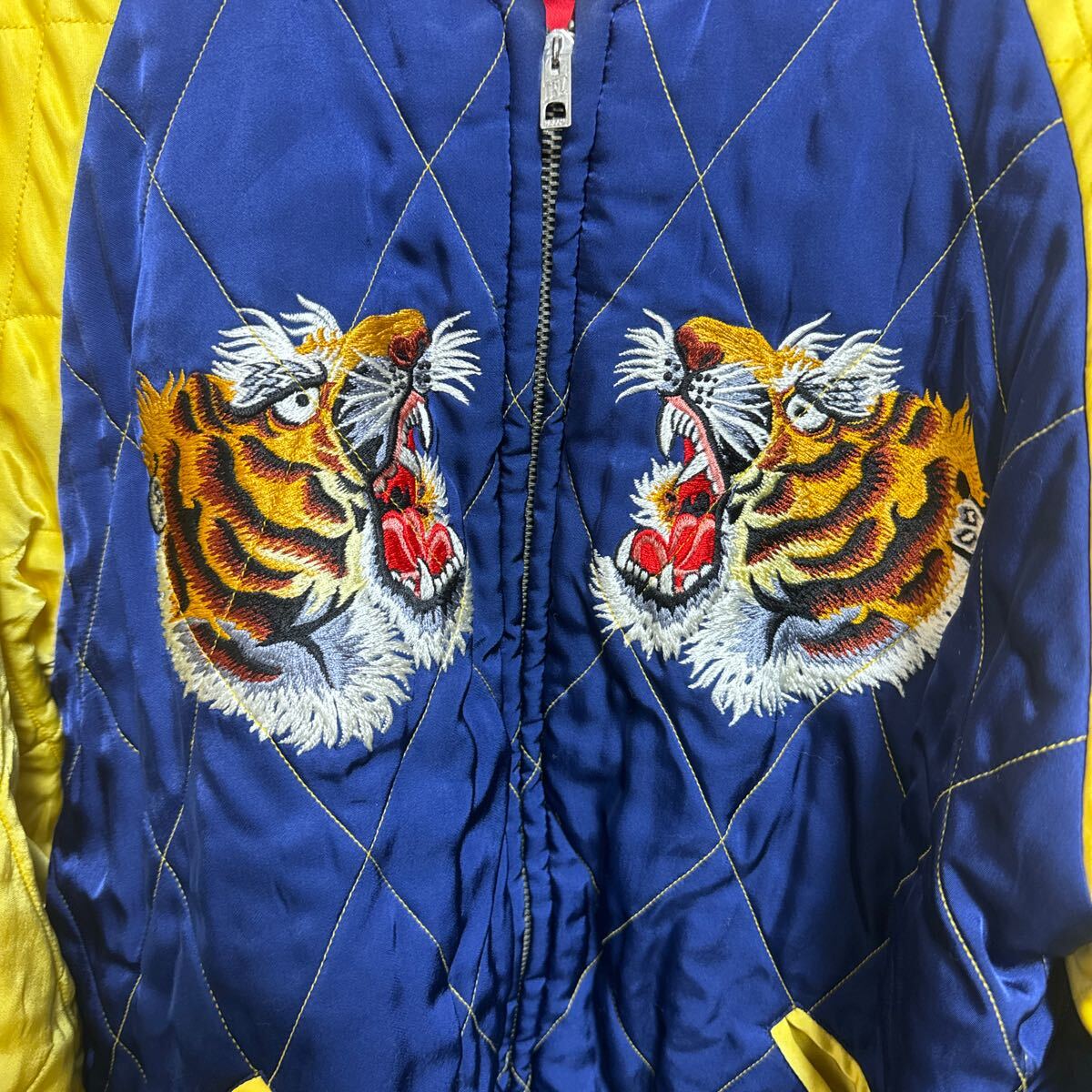 売り切りスタート リアルマッコイズ 明仙縫製 スカジャン スーベニアジャケット タイガーヘッド 横田基地の画像3