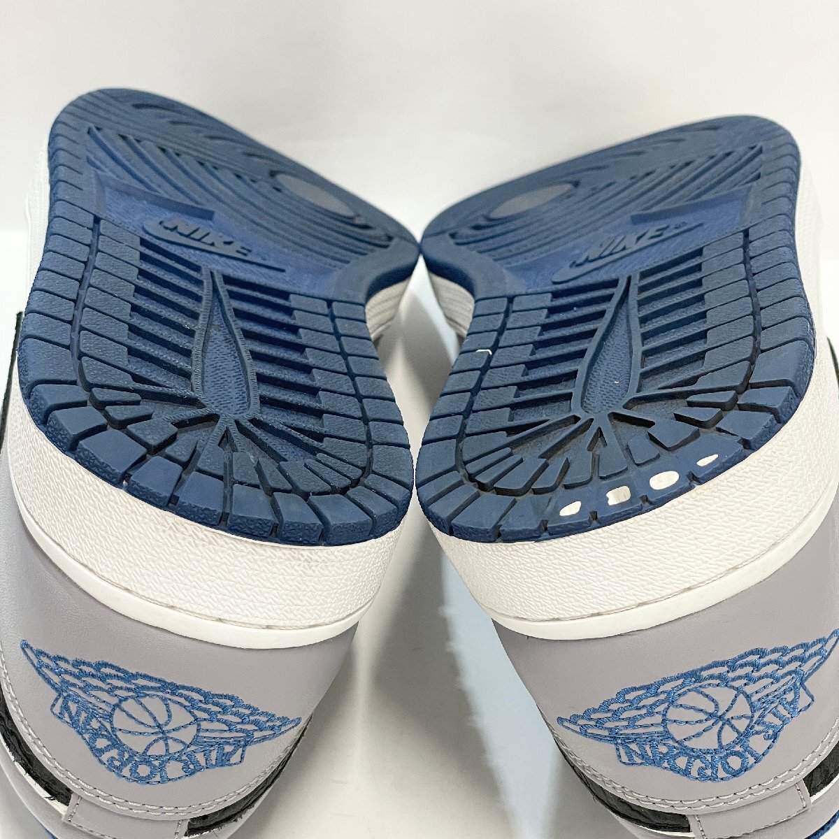 29cm AIR JORDAN 1 LOW 553558-103 エア ジョーダン 1 セメント ブルー メンズ スニーカー EE 102231の画像7