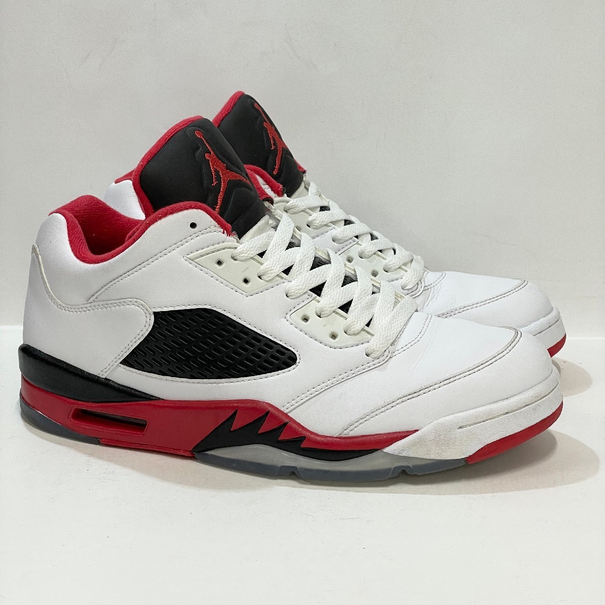 27cm AIR JORDAN 5 RETRO LOW 819171-101 エア ジョーダン 5 レトロ ロー ファイヤーレッド メンズ スニーカー XM 106493の画像1