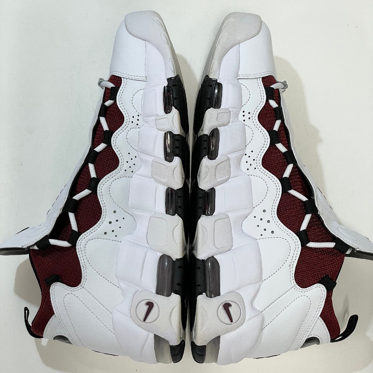 30cm NIKE AIR MORE MONEY AJ2998-100 Nike воздушный mo льняное семя - белый красный мужской спортивные туфли WH H106789