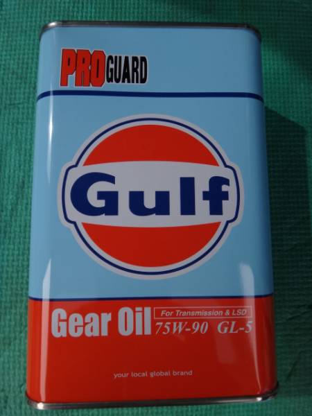 ***2 жестяная банка до стоимость доставки 520 иен Gulf Pro защита gear масло 75W-90 GL-5 1L**