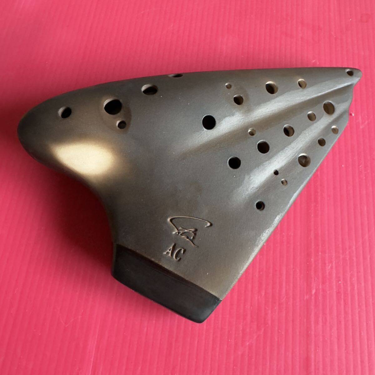  ocarina Triple unglazed pottery .AC tube four ka link 