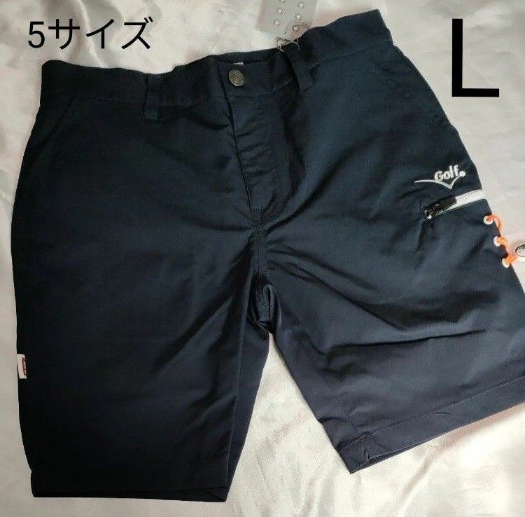 ラッセルノ Russeluno Golf ハーフパンツ 5サイズ Lサイズ  メンズ  ネイビー  紺 ゴルフ PANTS