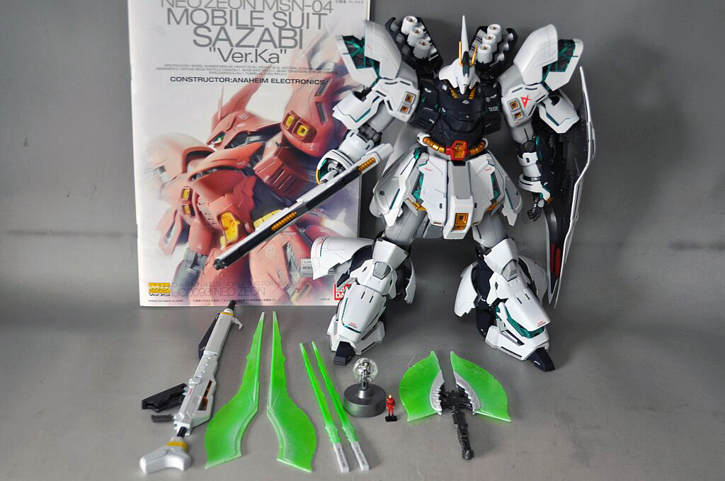 ☆1/100 MG アムロ専用サザビー Ver.Ka νガンダムカラー 塗装済完成品☆_画像10