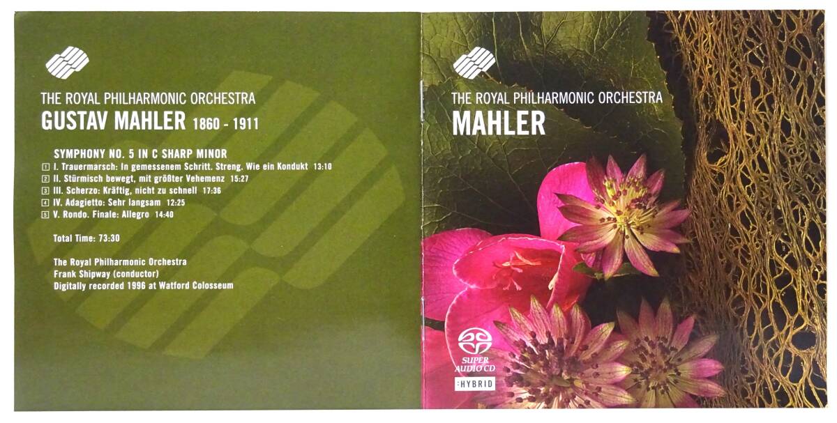 SACDハイブリッド マーラー 交響曲第5番 シップウェイ指揮 ロイヤル・フィルハーモニー管弦楽団 の画像6