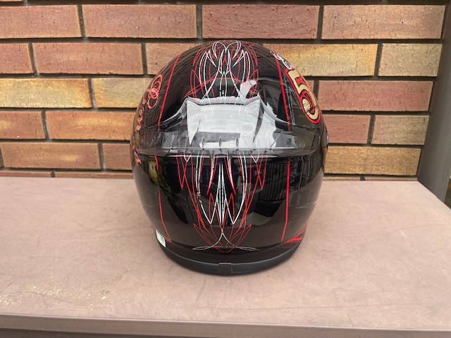 SHOEI ヘルメット Z-7 INCEPTION［ゼット-セブン インセプション TC-1 RED/BLACK Lサイズ］2-3回使用品を100円スタートにて！の画像5