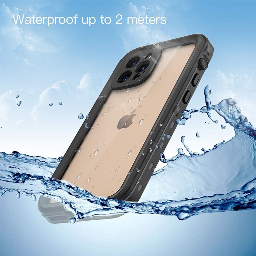 iPhone 12 Pro Max 防水ケース 6.7インチ DINGXIN IP68防水規格 指紋認証対応 防水 防雪 防塵 耐震 耐衝撃 アイフ_画像2