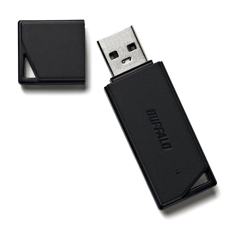 バッファロー BUFFALO USB2.0 どっちもUSBメモリー 32GB ブラック RUF2-KR32GA-BK_画像1