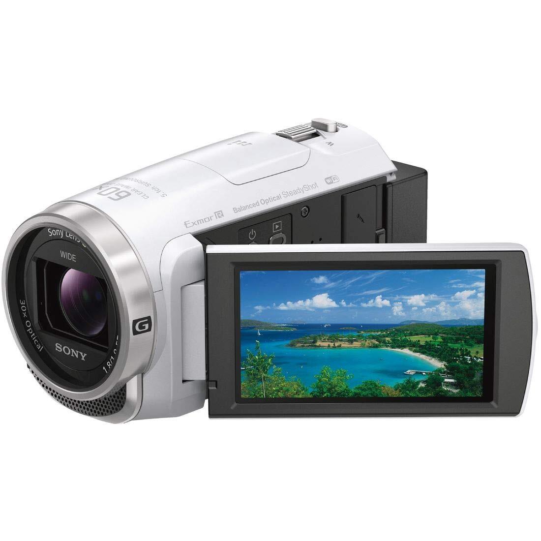 ソニー(SONY) ビデオカメラ Handycam HDR-CX680 ホワイト 内蔵メモリー64GB 光学ズーム30倍 HDR-CX680 W_画像1