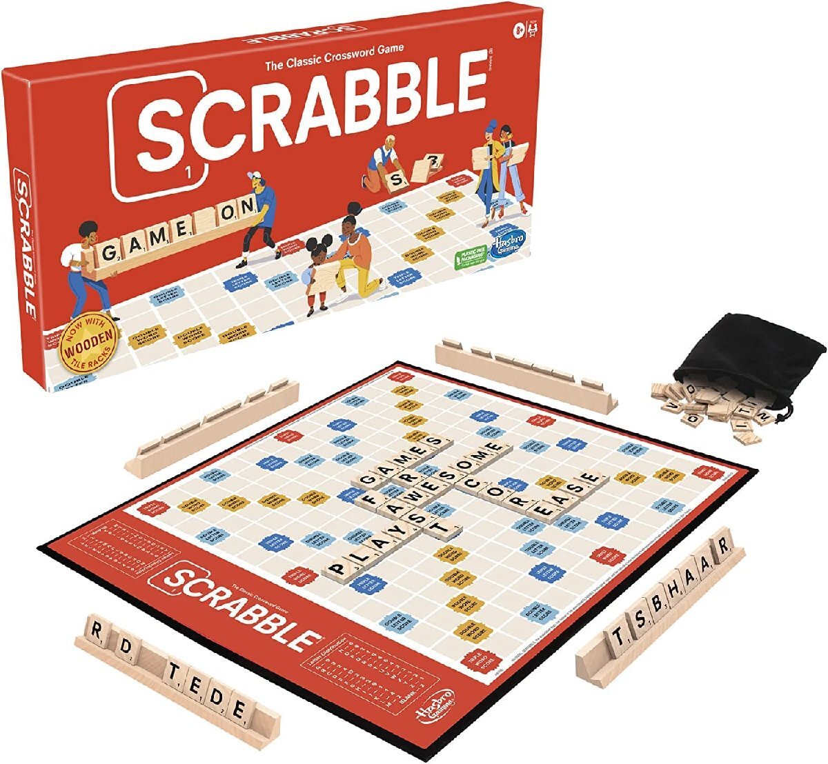 ハズブロ(HASBRO) Scrabble スクラブル ボードゲーム 2-4人でプレイ可能 クロスワード ゲーム 英語版 [並行輸入品]_画像1