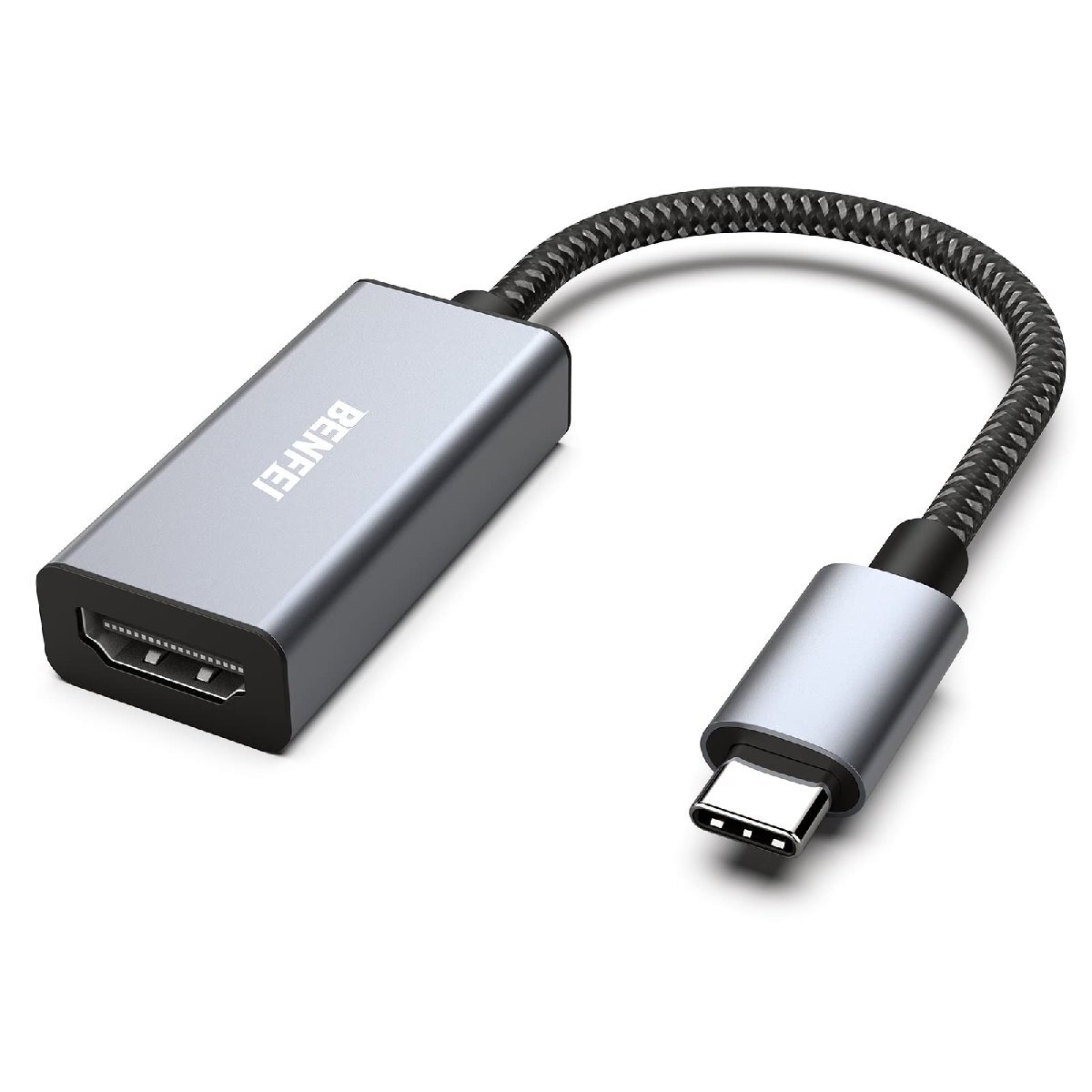 BENFEI USB C - HDMI 変換アダプタ 4K USB Type-C HDMI アダプタ [Thunderbolt 3 / 4] 互換タ_画像1