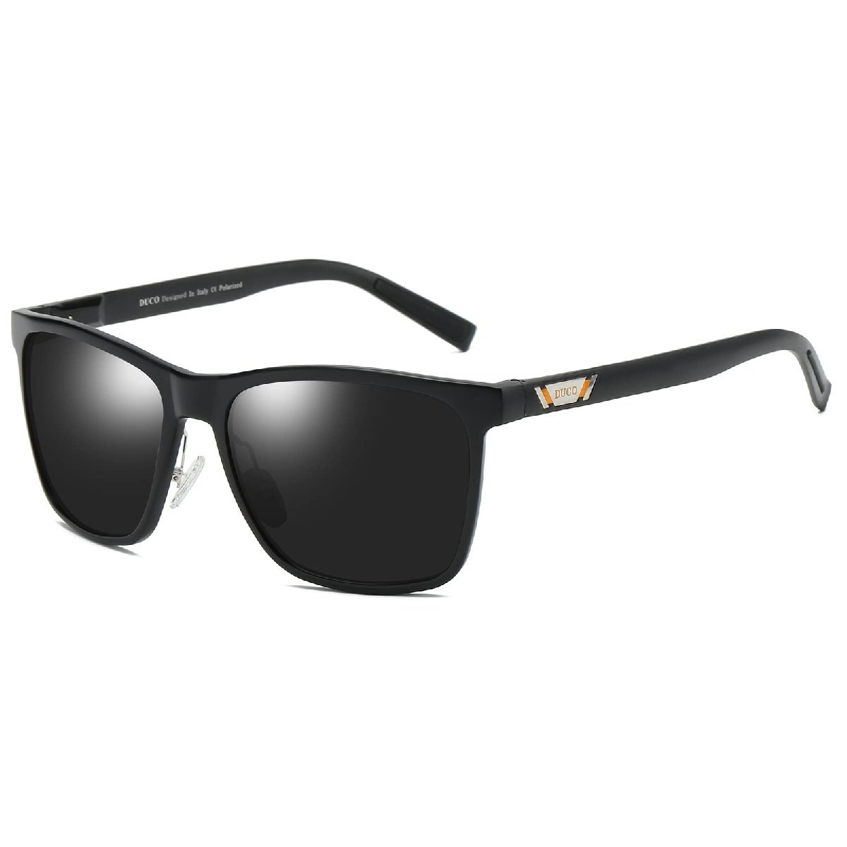 [DUCO] サングラス メンズ 運転用 偏光 サングラス 釣り用 UV400 へんこう さんぐらす ブラック ウェリントン sunglasses_画像3