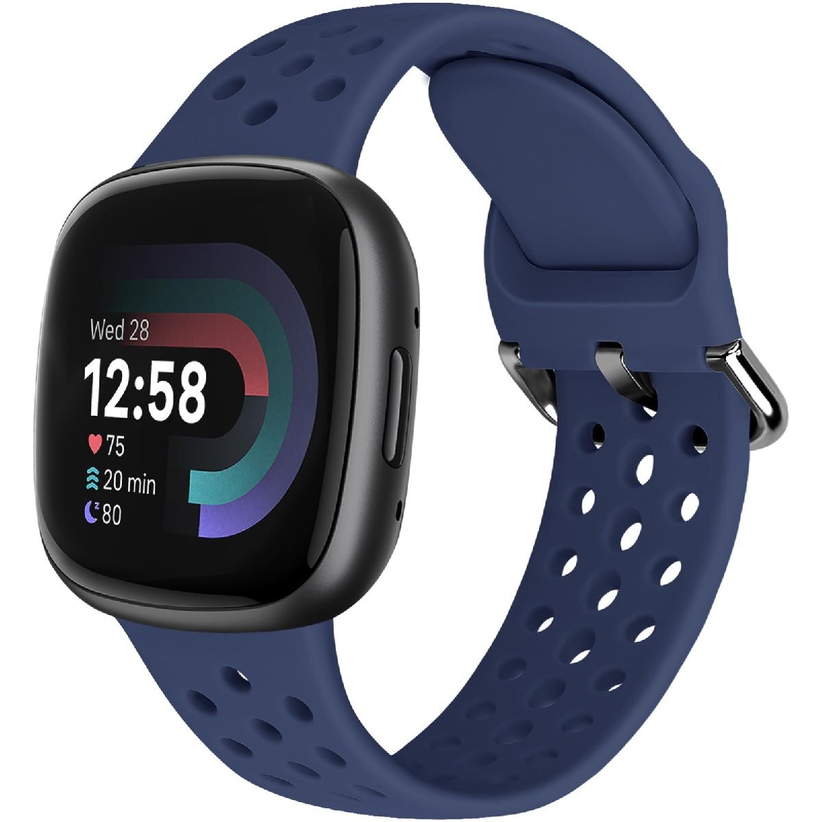 [BTTNG] シリコン バンド Fitbit Versa 4/Fitbit Versa 3/Fitbit Sense 2/Sense バンドと互換_画像1