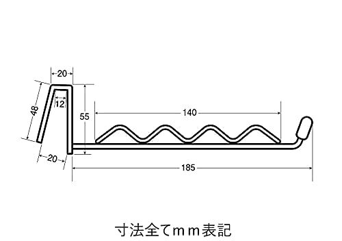 長押物掛け ブラック 1セット2個入り なげし 物掛け フック 長押フック 室内物干し_画像5