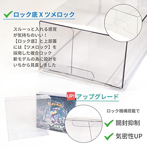 EYESRAIL Boxx Guardian ポケモンカード用 BOX ローダー UVカット 国内製造 コレクション 透明 保管ケース (レギュラー_画像4